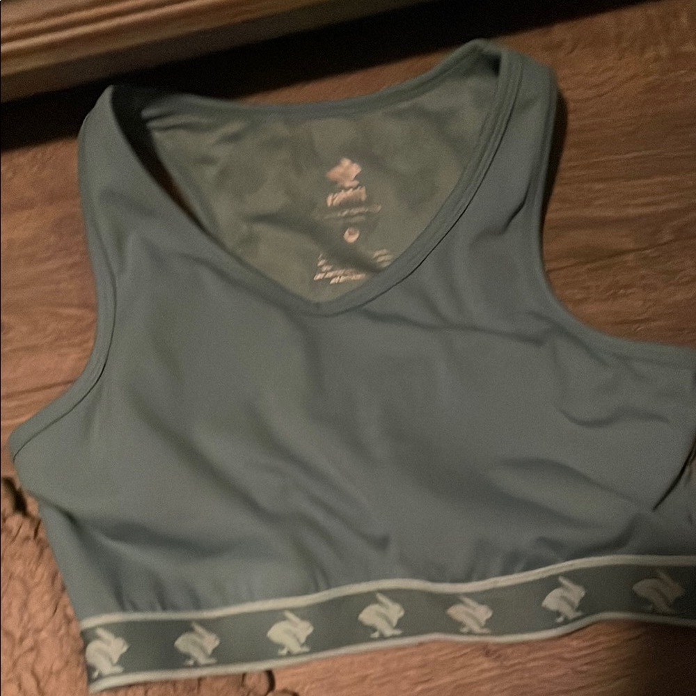 Women's Green Sports Bra